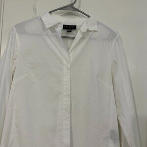 Women's White Button Down Blouse